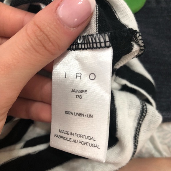 IRO Jainspe Asymmetrical Striped Top Size XS - Picture 5 of 5